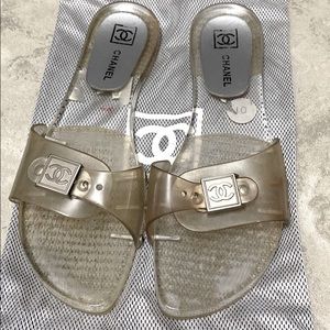 Chanel jelly slides